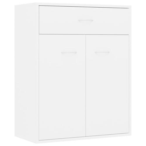 Skænk 60x30x75 cm konstrueret træ hvid