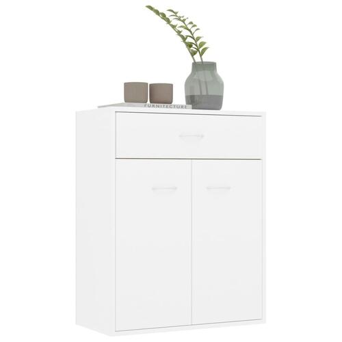 Skænk 60x30x75 cm konstrueret træ hvid