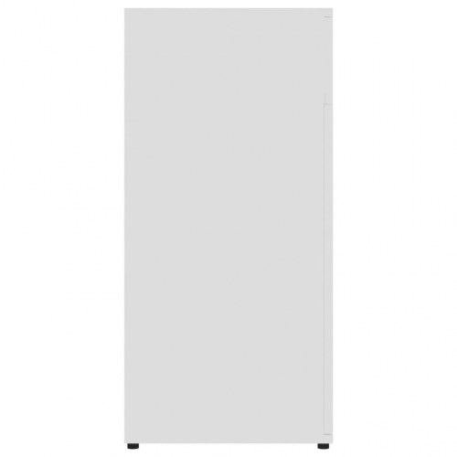 Skænk 80x36x75 cm konstrueret træ hvid højglans