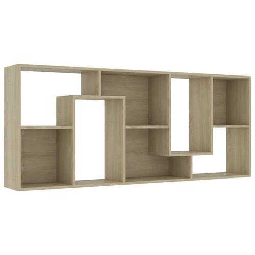 Bogreol 67x24x161 cm konstrueret træ sonoma-eg