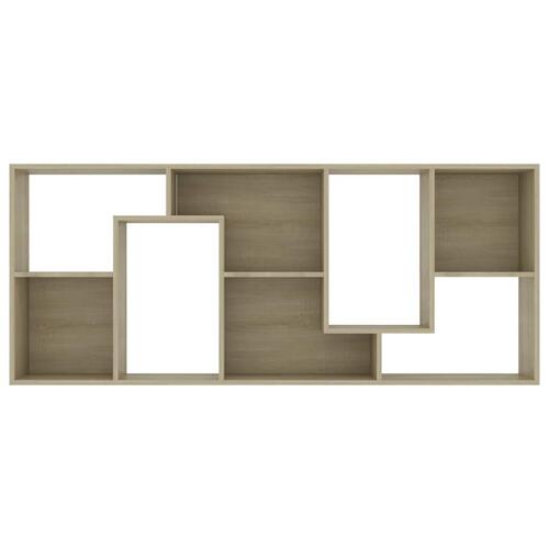 Bogreol 67x24x161 cm konstrueret træ sonoma-eg