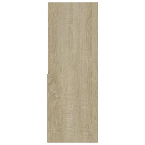 Bogreol 67x24x161 cm konstrueret træ sonoma-eg