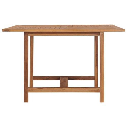 Havebord 120x120x75 cm massivt teaktræ