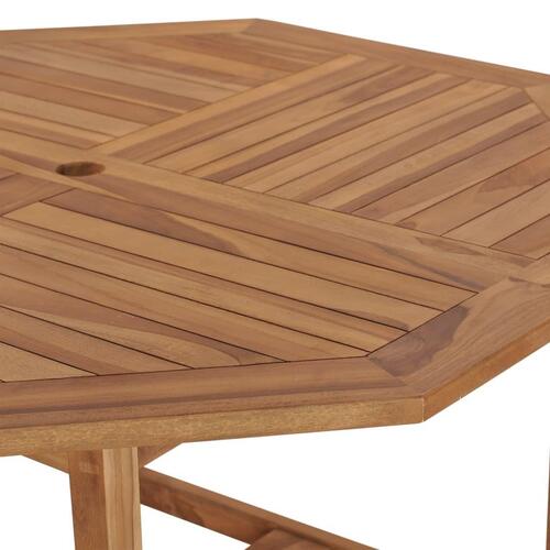Havebord 120x120x75 cm massivt teaktræ