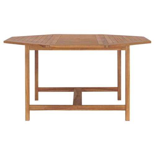 Havebord 150x150x75 cm massivt teaktræ