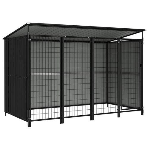 Udendørs hundebur 253x133x164 cm