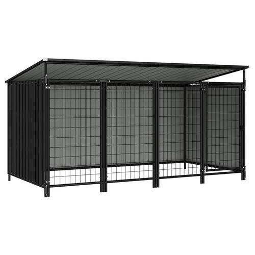 Udendørs hundebur 253x133x116 cm