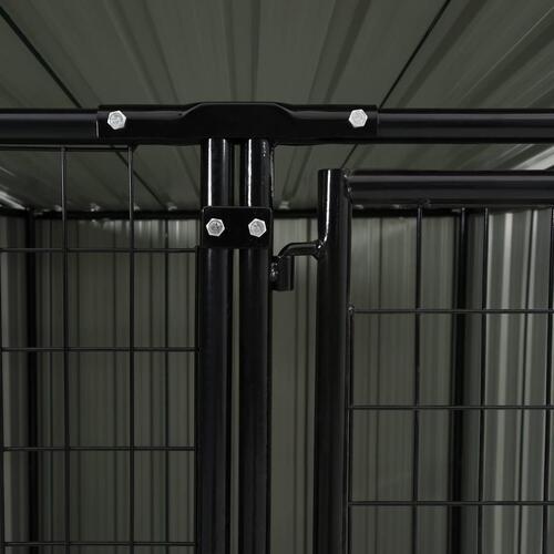 Udendørs hundebur 253x133x116 cm