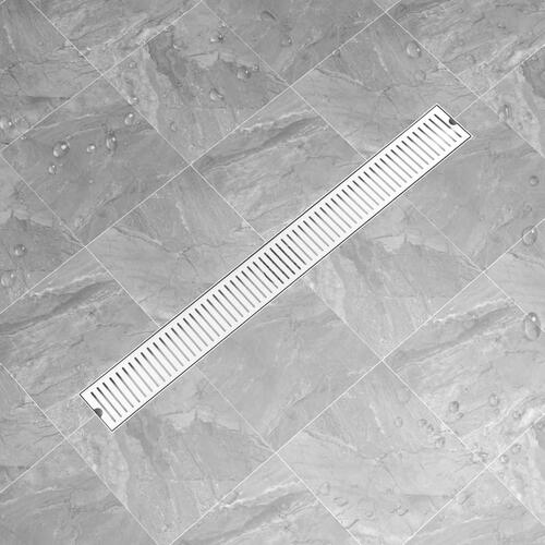 Gulvafløb 103x14 cm rustfrit stål