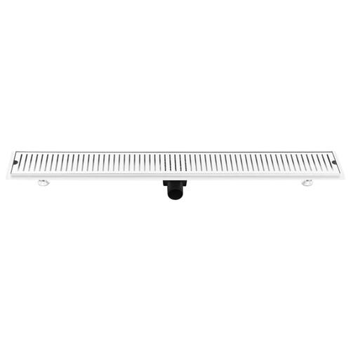 Gulvafløb 103x14 cm rustfrit stål