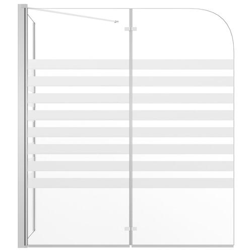Brusevæg 120x68x130 cm hærdet glas stribet