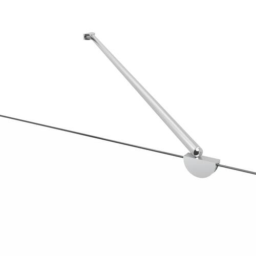 Brusevæg 120x68x130 cm hærdet glas stribet