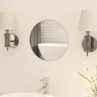 Spejl uden ramme 30 cm rund glas