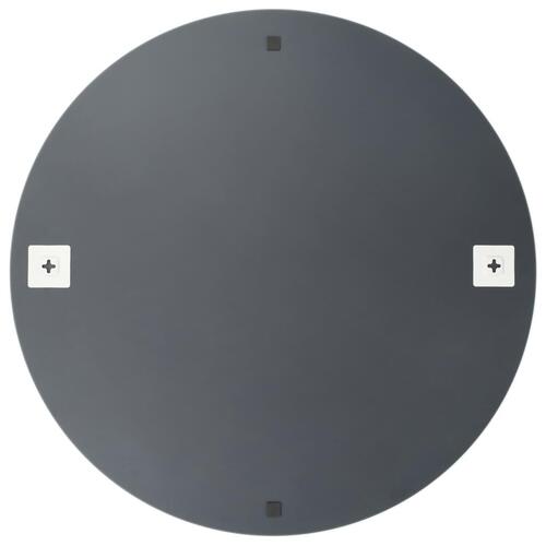 Spejl uden ramme 80 cm rund glas