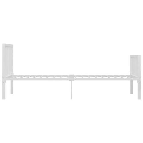 Sengestel 90x200 cm metal hvid