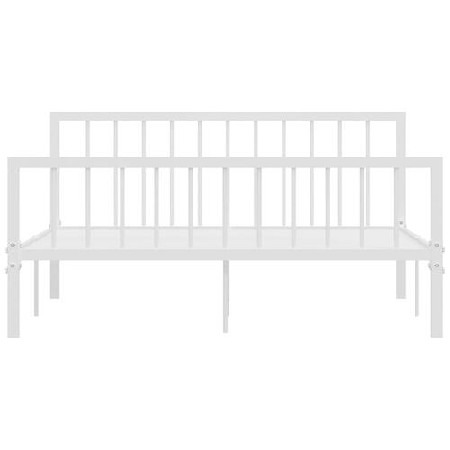 Sengestel 160x200 cm metal hvid