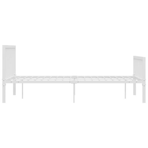 Sengestel 160x200 cm metal hvid