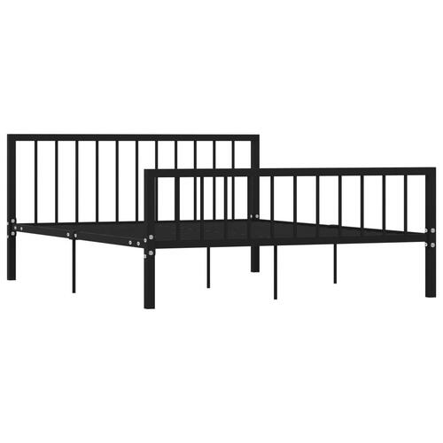 Sengestel 160x200 cm metal sort