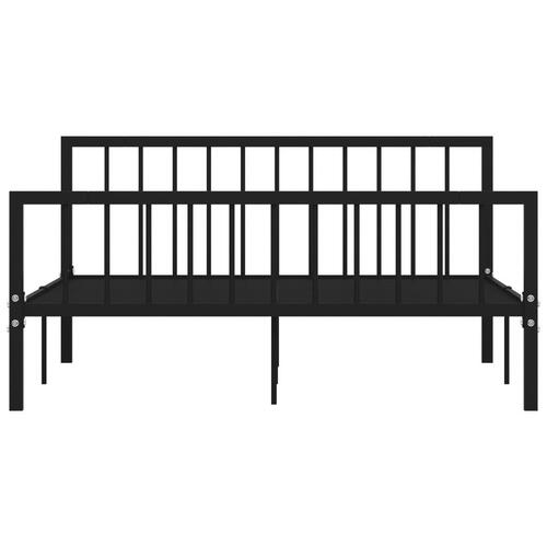 Sengestel 160x200 cm metal sort