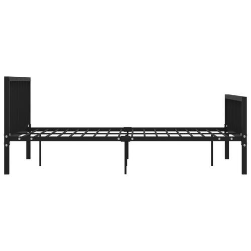 Sengestel 180x200 cm metal sort