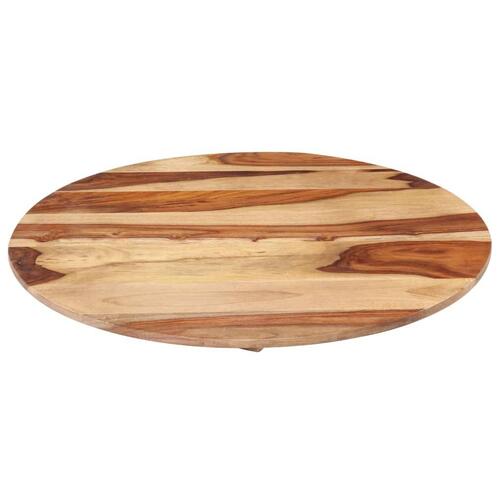 Bordplade 15-16 cm rund 40 cm massivt sheeshamtræ