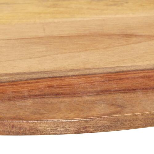 Bordplade 15-16 cm rund 70 cm massivt sheeshamtræ