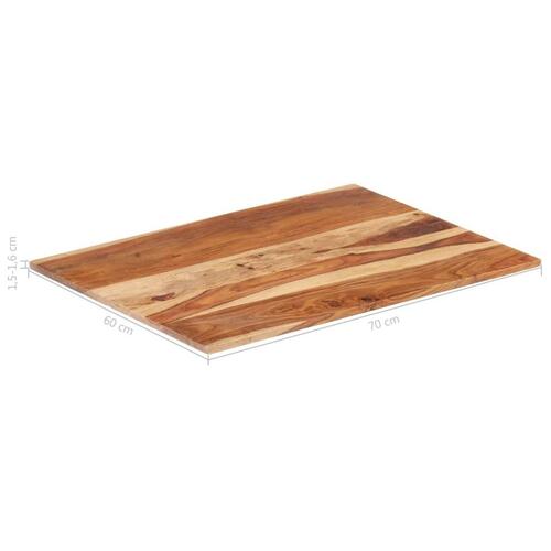 Bordplade 15-16 mm 60x70 cm massivt akacietræ