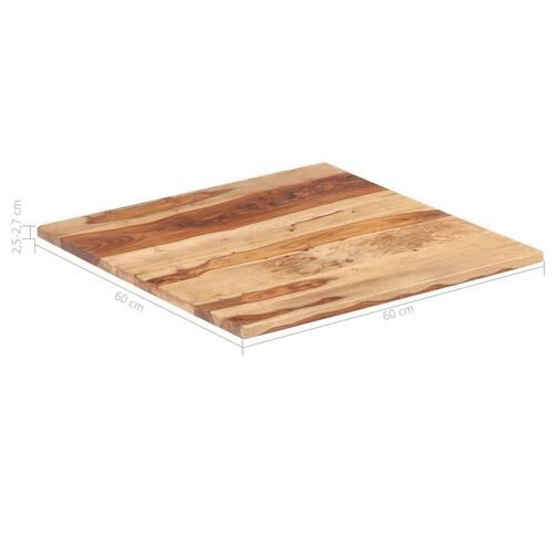 Bordplade 25-27 mm 60x60 cm massivt akacietræ
