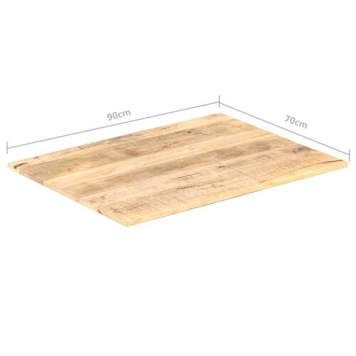 Bordplade 15-16 mm 90x70 cm massivt mangotræ