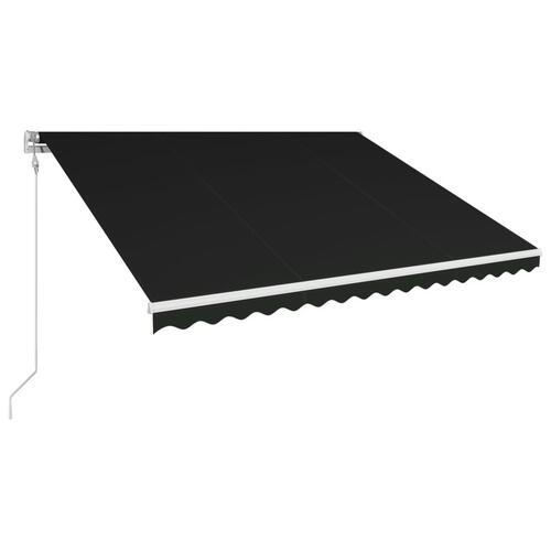Foldemarkise automatisk betjening 400 x 300 cm antracitgrå