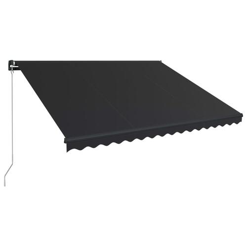 Foldemarkise manuel betjening 400 x 300 cm antracitgrå