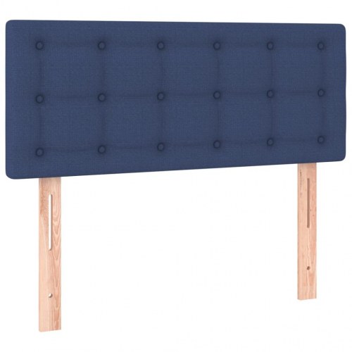 Kontinentalseng med madras 80×200 cm - stof, blå