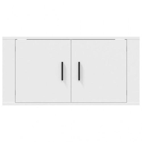 Væghængt tv-skab 80×34,5×40 cm - hvid