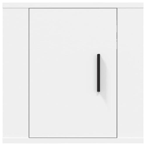 Væghængte tv-skabe 2 stk. 40x34,5x40 cm hvid
