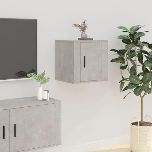 Væghængte tv-skabe 2 stk. 40x34,5x40 cm betongrå
