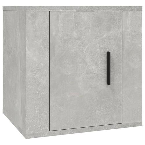 Væghængte tv-skabe 2 stk. 40x34,5x40 cm betongrå