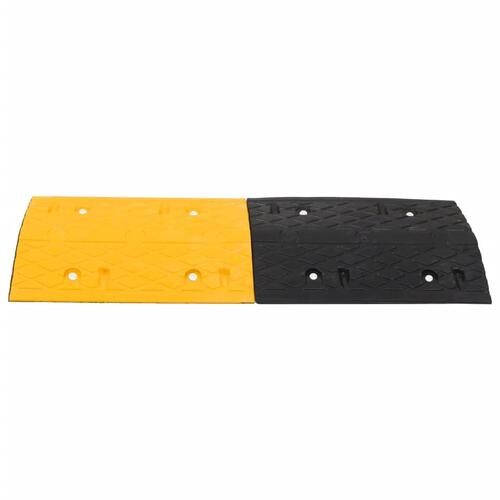 Vejbump 97x32,5x4 cm gummi gul og sort