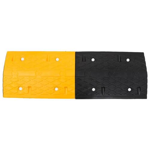 Vejbump 97x32,5x4 cm gummi gul og sort