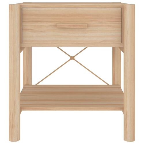 Sengebord 42x38x45 cm konstrueret træ
