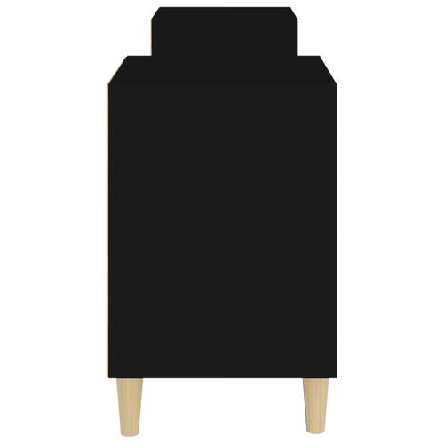 Tv-bord 160x35x55 cm konstrueret træ sort