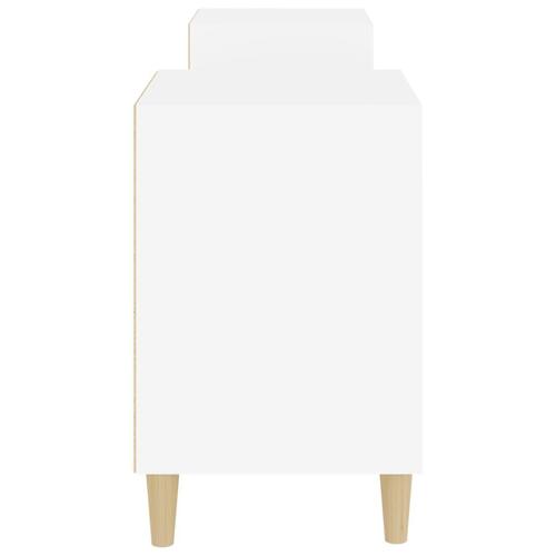Tv-bord 160x35x55 cm konstrueret træ hvid