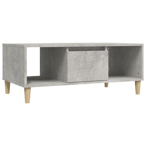Sofabord 90x50x36,5 cm konstrueret træ betongrå
