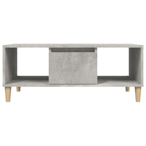 Sofabord 90x50x36,5 cm konstrueret træ betongrå