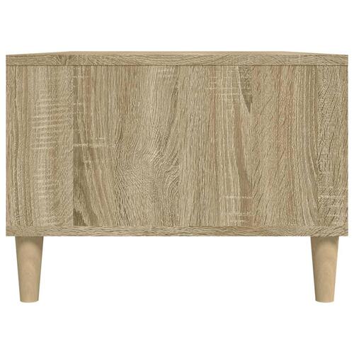 Sofabord 90x50x36,5 cm konstrueret træ sonoma-eg