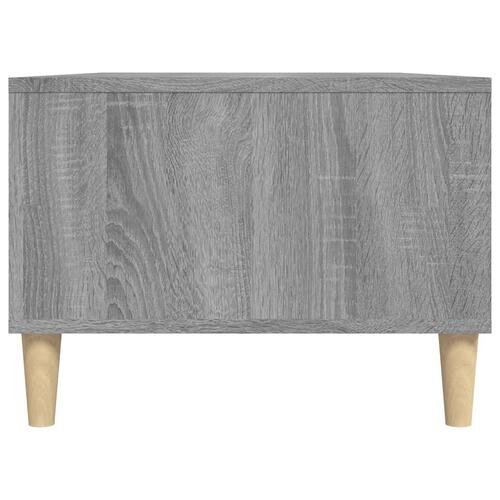 Sofabord 90x50x36,5 cm konstrueret træ grå sonoma-eg
