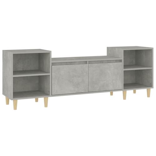 Tv-bord 160x35x55 cm konstrueret træ betongrå