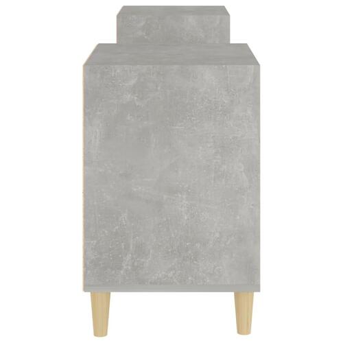 Tv-bord 160x35x55 cm konstrueret træ betongrå