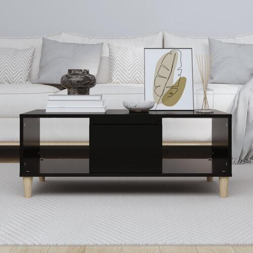 Sofabord 90x50x36,5 cm konstrueret træ sort
