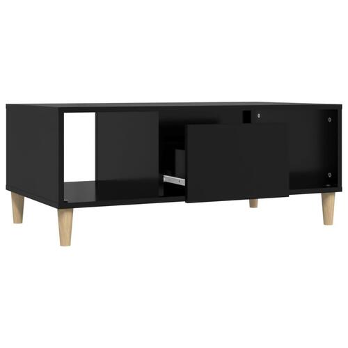 Sofabord 90x50x36,5 cm konstrueret træ sort