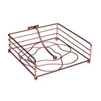 Servietholder Versa Metal Stål 18,5 x 6,8 x 18,5 cm Multifarvet